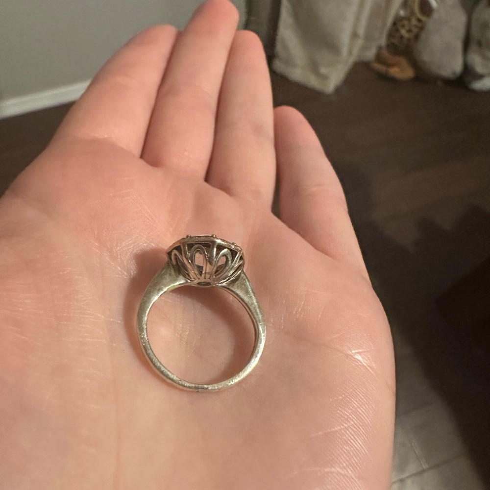 Quartz and diamond ring - Picture 2 of 4